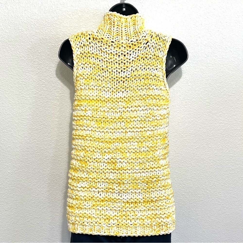 NWT Lafayette 148 Woman Sunbeam Multi Yellow Sleeveless Sweater Size S - Picture 6 of 12